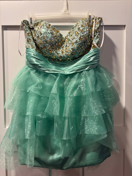 Maggie Sottero Dresses & Skirts - Maggie Sottero Aqua Beaded Ruffle Formal Dress for Girls